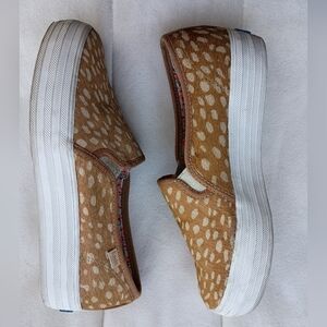 Anthropologie Keds Tan Slip-On Sneakers_7